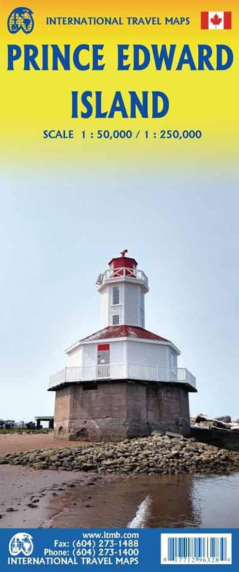 Carte de voyage - Ile du Prince Edouard (Canada) | ITM carte routière ITM