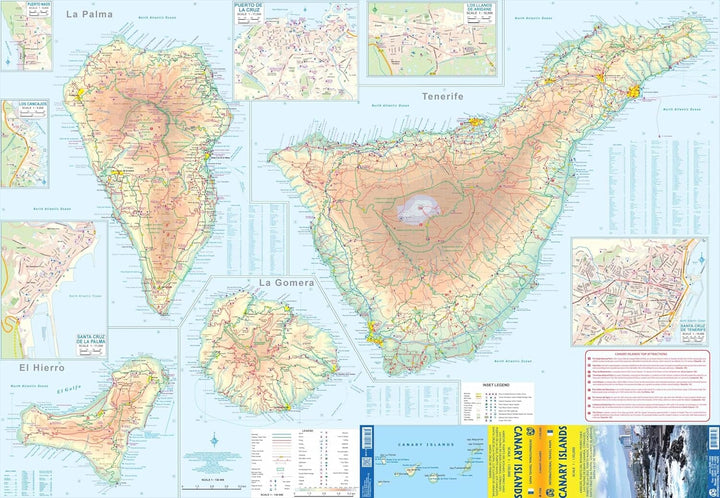 Carte de voyage - Iles Canaries | ITM carte routière ITM 
