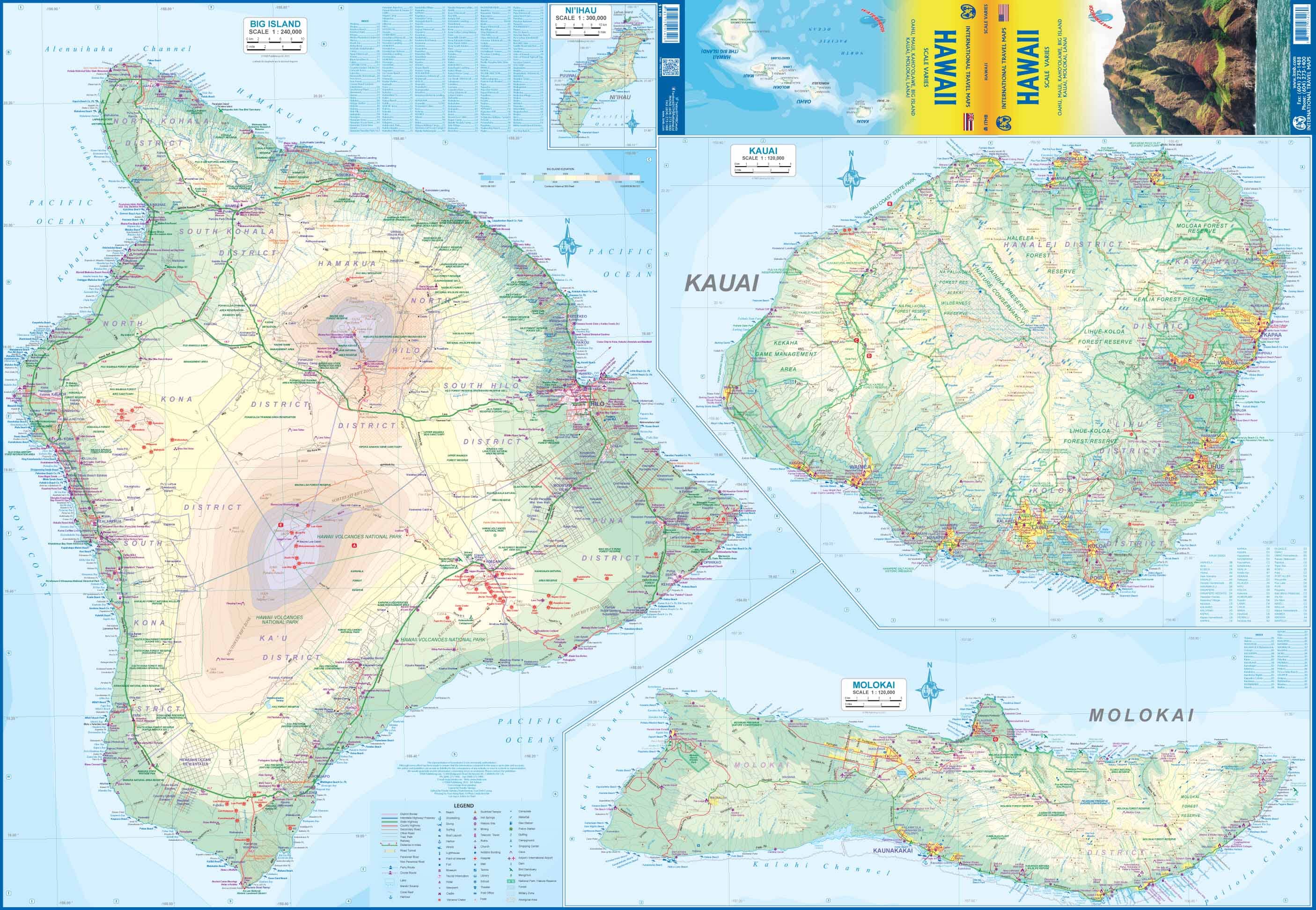 Travel map - Hawaii Islands & Honolulu Plan | ITM – Cartovia