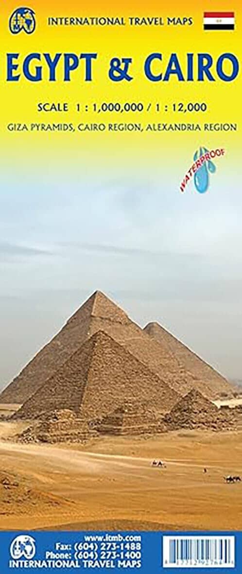 Carte de voyage imperméable - Égypte & Plan du Caire | ITM carte routière ITM 