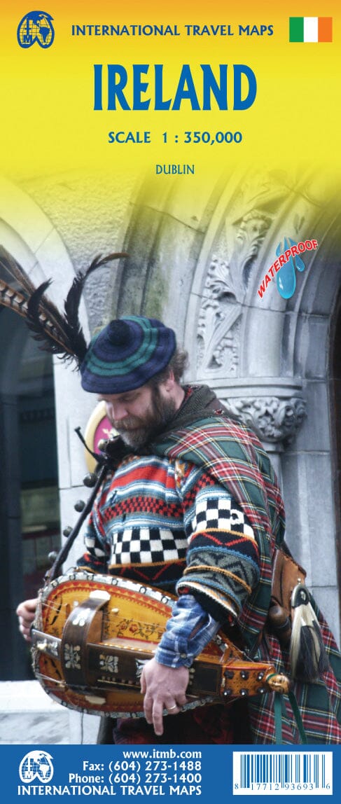 Carte de voyage - Irlande | ITM carte routière ITM