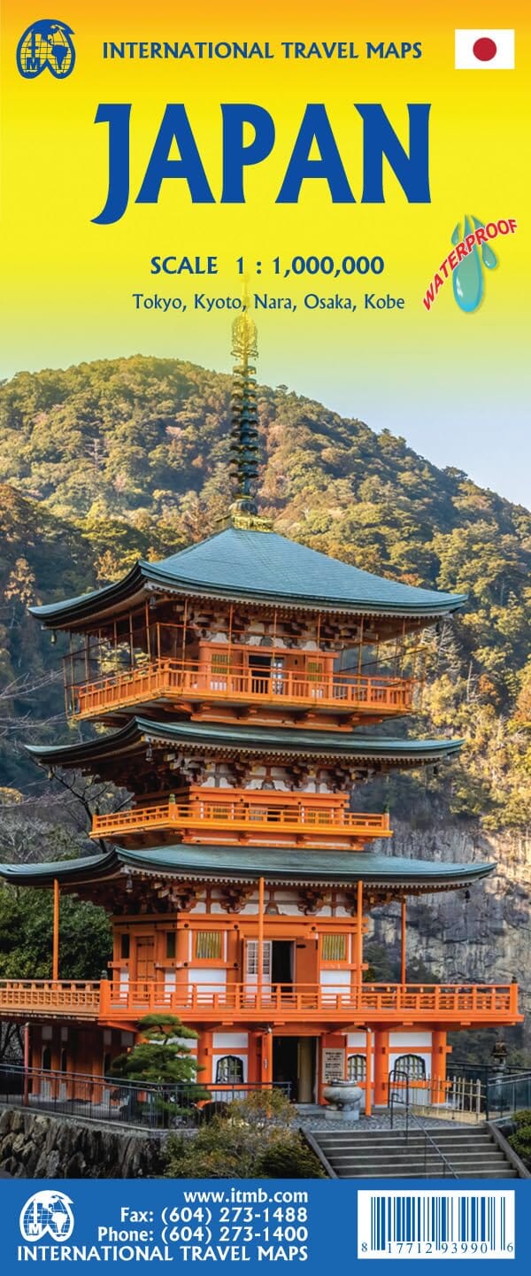 Carte de voyage - Japon | ITM carte routière ITM 