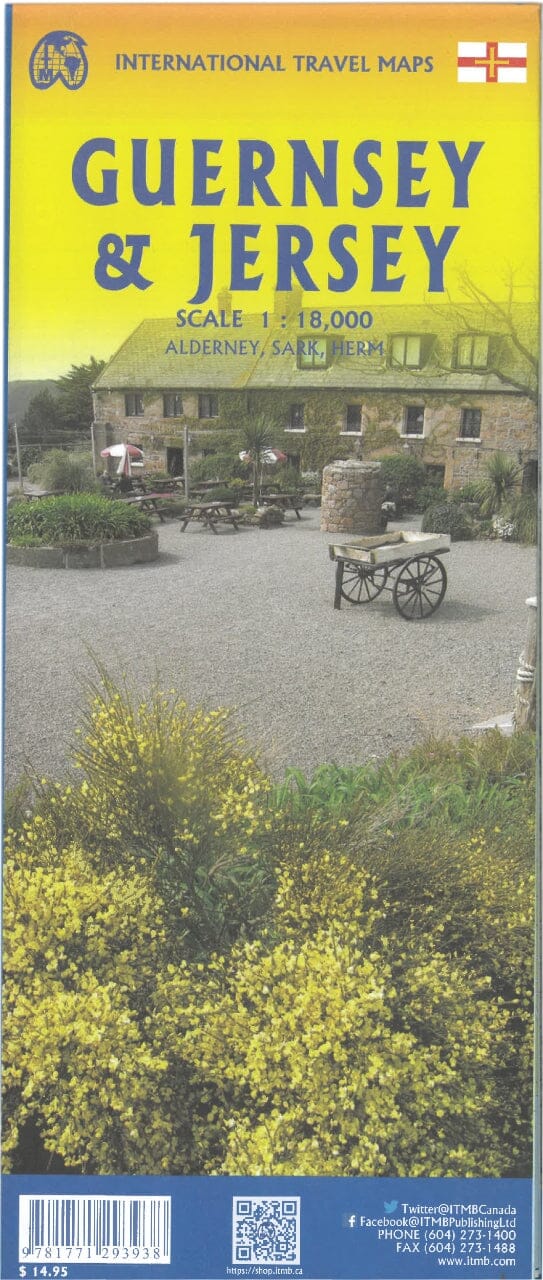 Carte de voyage - Jersey & Guernesey | ITM carte routière ITM