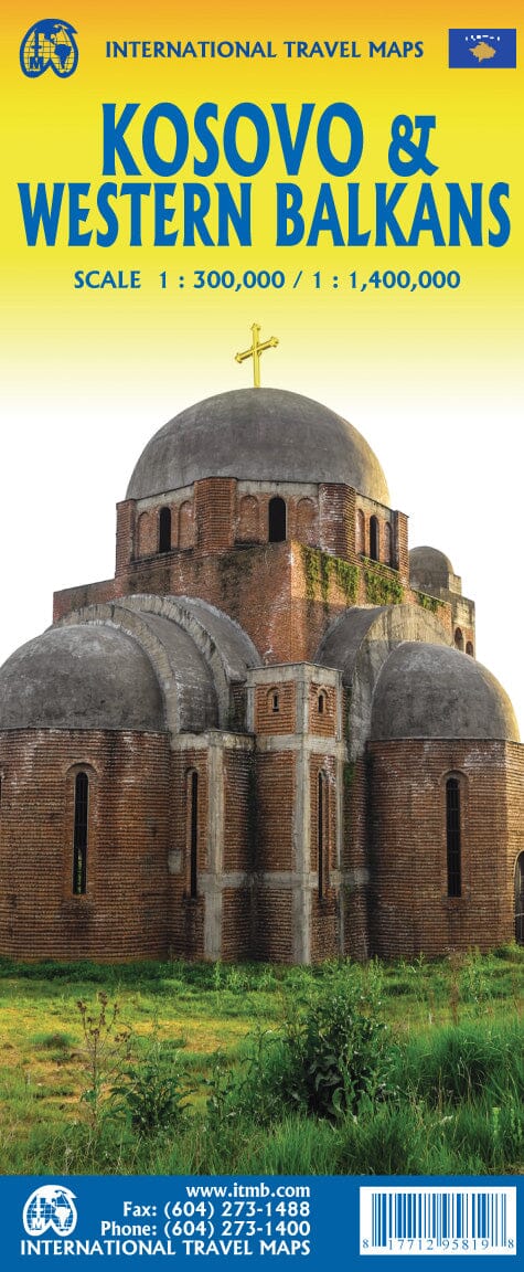 Carte de voyage - Kosovo & Balkans occidentaux | ITM carte routière ITM