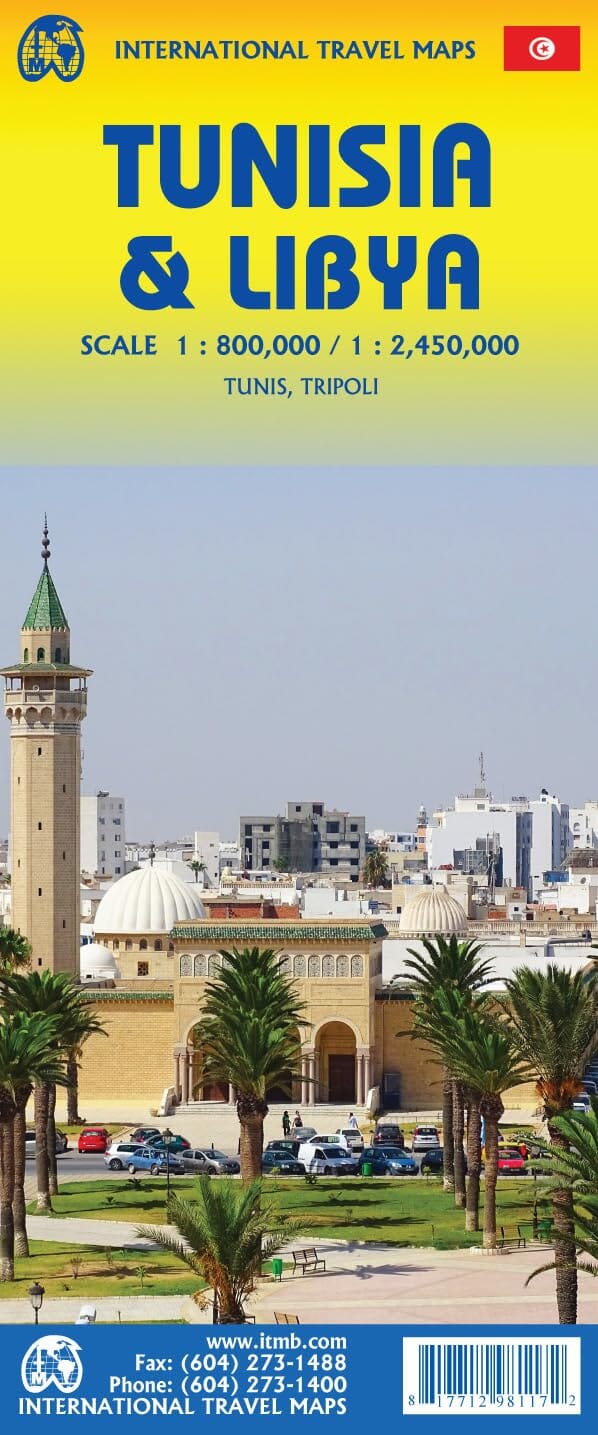 Carte de voyage - Libye & Tunisie | ITM carte routière ITM