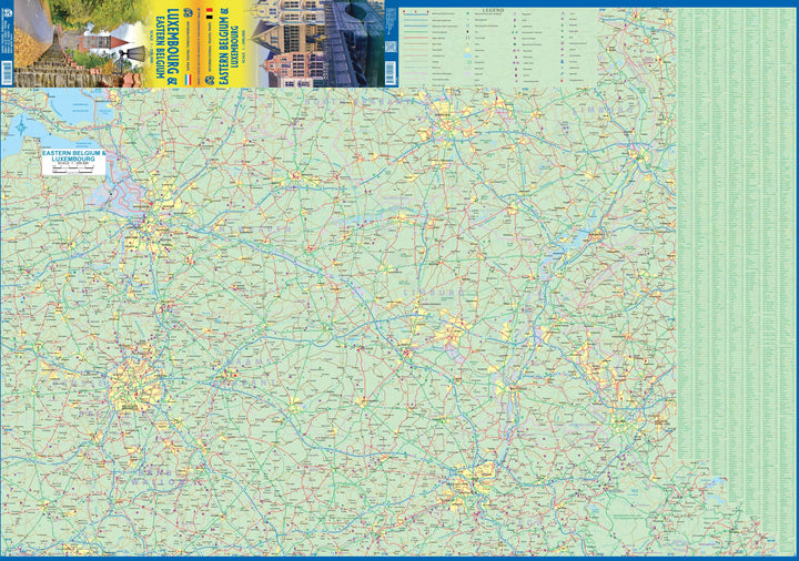 Carte de voyage - Luxembourg & Belgique Est | ITM carte pliée ITM 