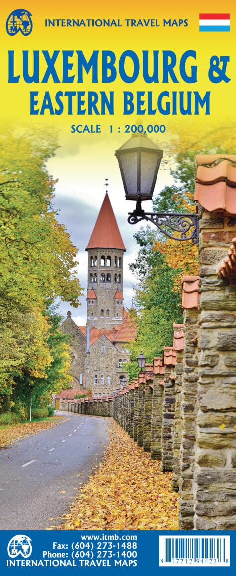 Carte de voyage - Luxembourg & Belgique Est | ITM carte routière ITM