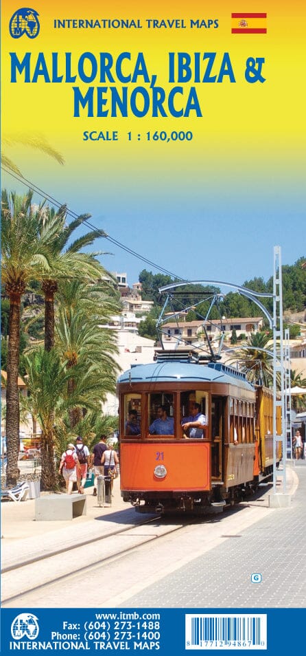 Carte de voyage - Majorque, Ibiza & Minorque | ITM carte pliée ITM 