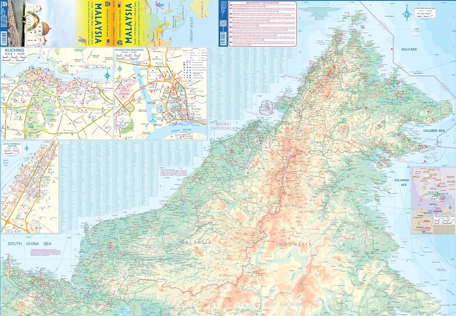 Carte de voyage - Malaisie | ITM carte routière ITM