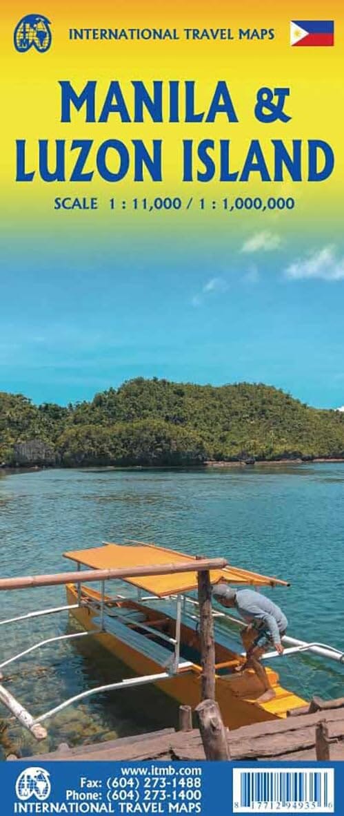 Carte de voyage - Manille & Luzon (Philippines) | ITM carte routière ITM