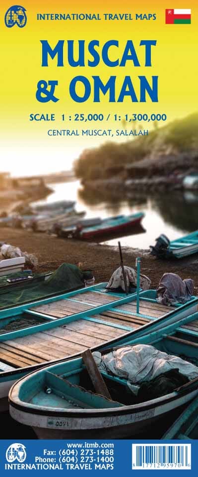 Carte de voyage - Mascate & Oman | ITM carte routière ITM
