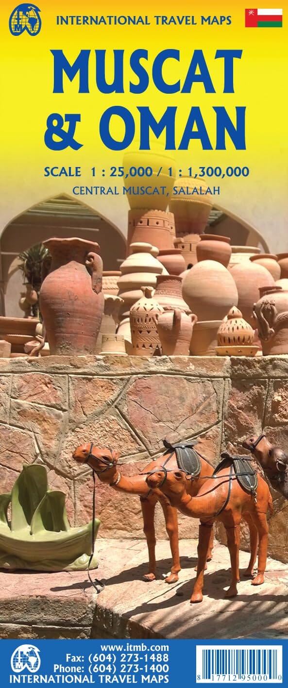 Carte de voyage - Mascate & Oman | ITM carte routière ITM 