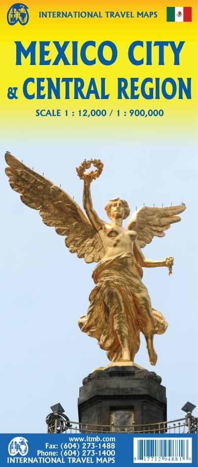 Carte de voyage - Mexique Central & Plan de Mexico | ITM carte routière ITM