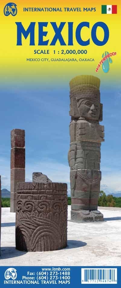 Carte de voyage - Mexique | ITM carte routière ITM