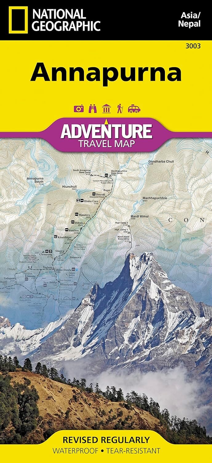 Carte de voyage n° 3003 - Annapurna (Népal) | National Geographic carte routière National Geographic