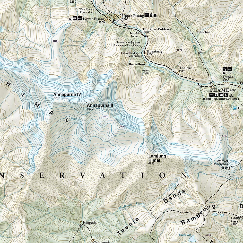Carte de voyage n° 3003 - Annapurna (Népal) | National Geographic carte routière National Geographic
