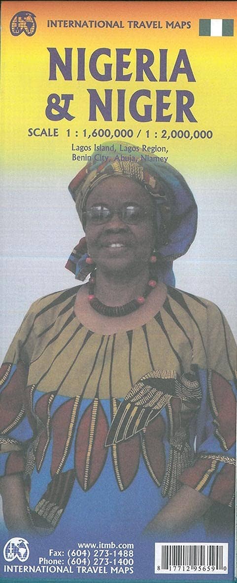 Carte de voyage - Nigeria et Niger | ITM carte routière ITM