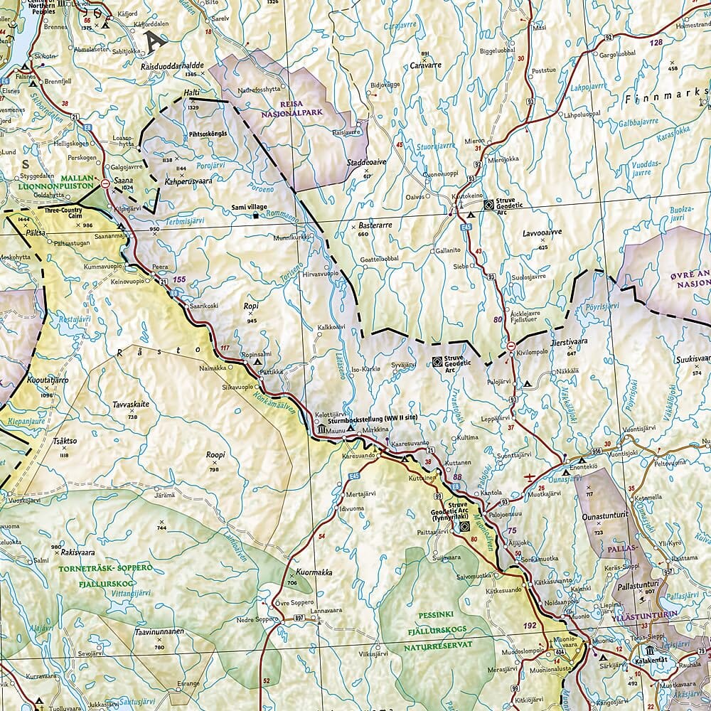 Carte de voyage - Norvège | National Geographic carte routière National Geographic 
