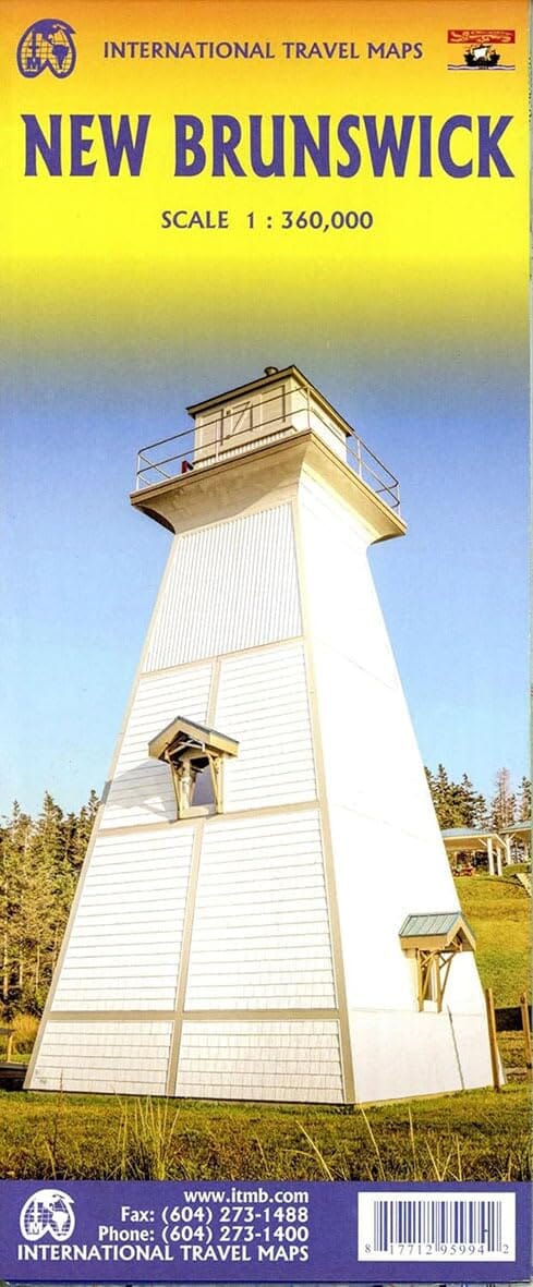 Carte de voyage - Nouveau-Brunswick (Canada) | ITM carte routière ITM