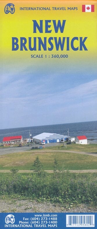 Carte de voyage - Nouveau-Brunswick (Canada) | ITM carte pliée ITM 
