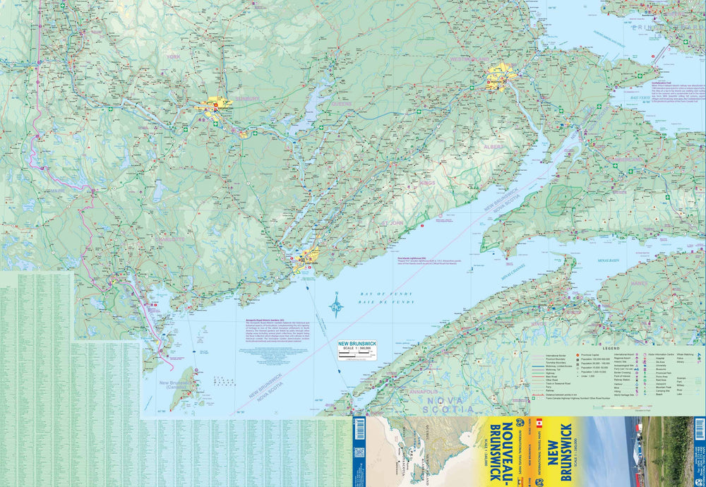 Carte de voyage - Nouveau-Brunswick (Canada) | ITM carte pliée ITM 