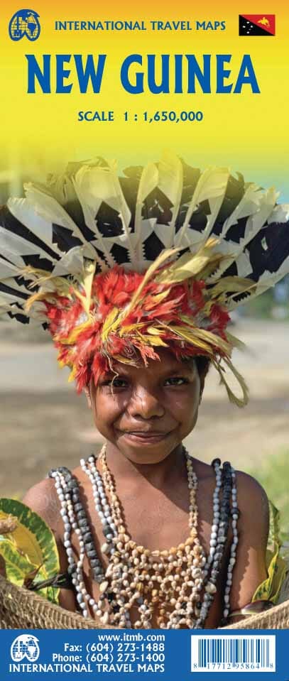 Carte de voyage - Nouvelle Guinée | ITM carte routière ITM
