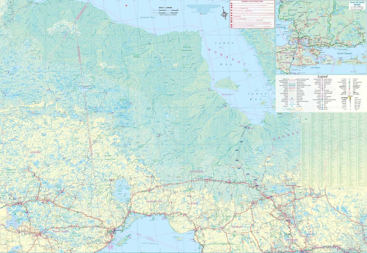 Carte de voyage - Ontario (Canada) | ITM carte pliée ITM 