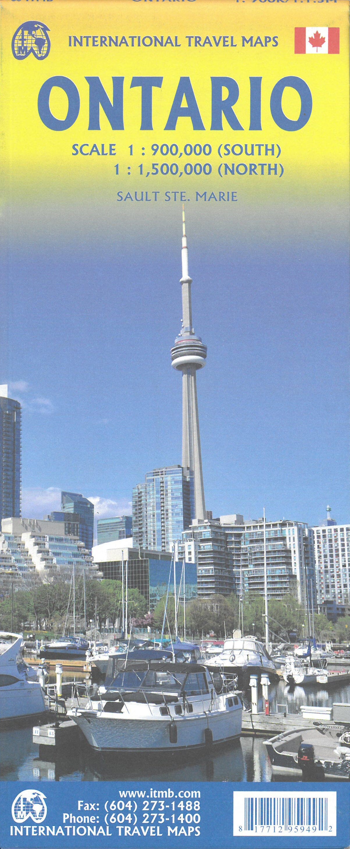 Carte de voyage - Ontario | ITM carte routière ITM