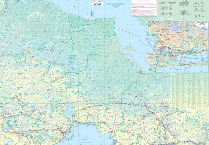 Carte de voyage - Ontario | ITM carte routière ITM