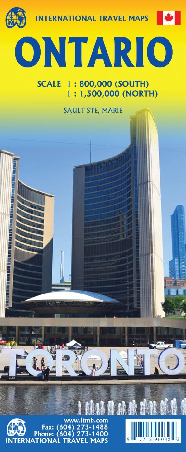 Carte de voyage - Ontario | ITM carte routière ITM