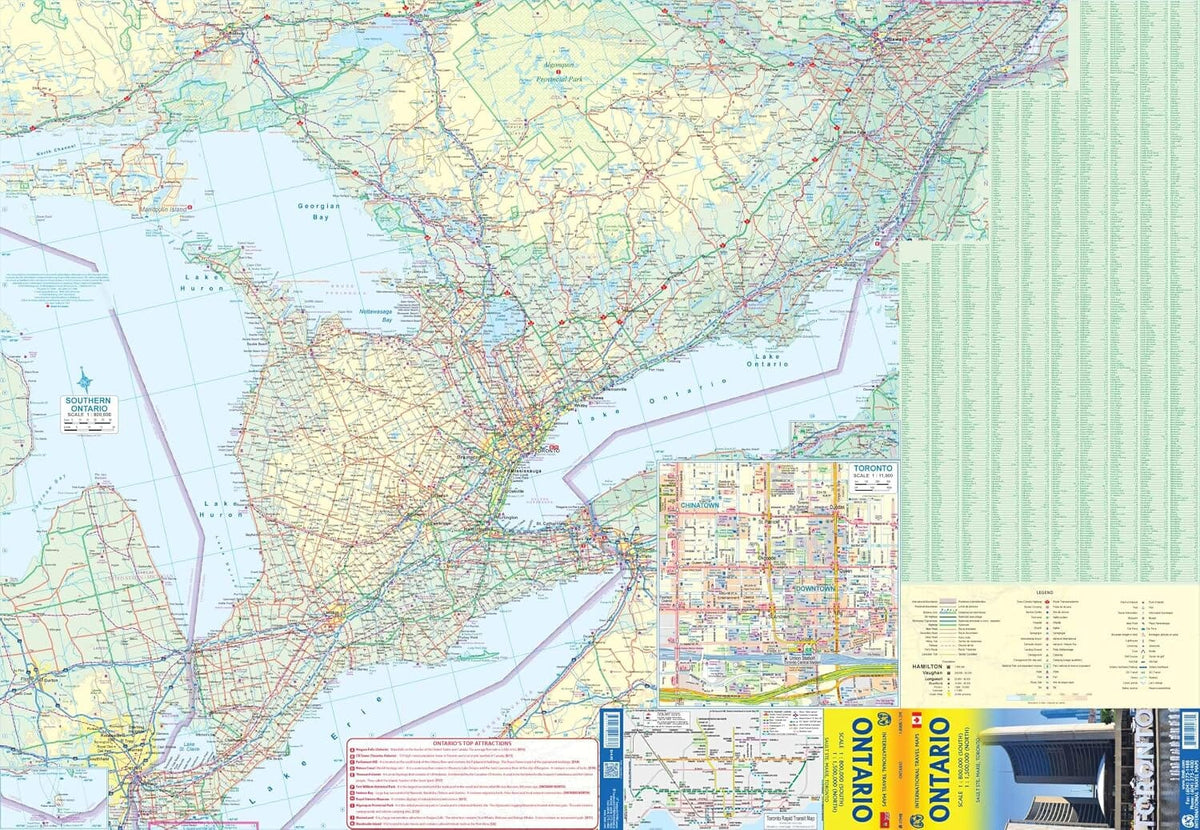 Carte de voyage - Ontario | ITM carte routière ITM