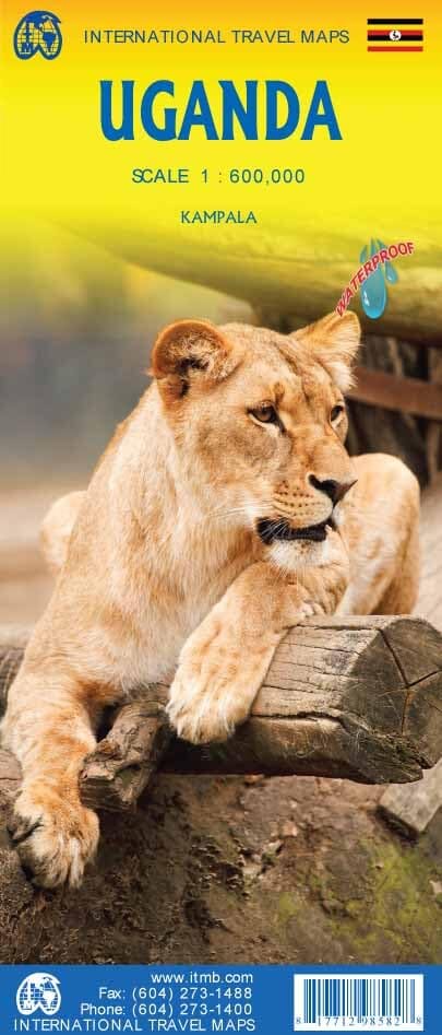 Carte de voyage - Ouganda | ITM carte routière ITM