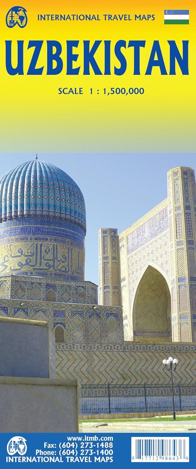Carte de voyage - Ouzbékistan | ITM carte routière ITM 