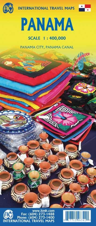Carte de voyage - Panama | ITM carte routière ITM