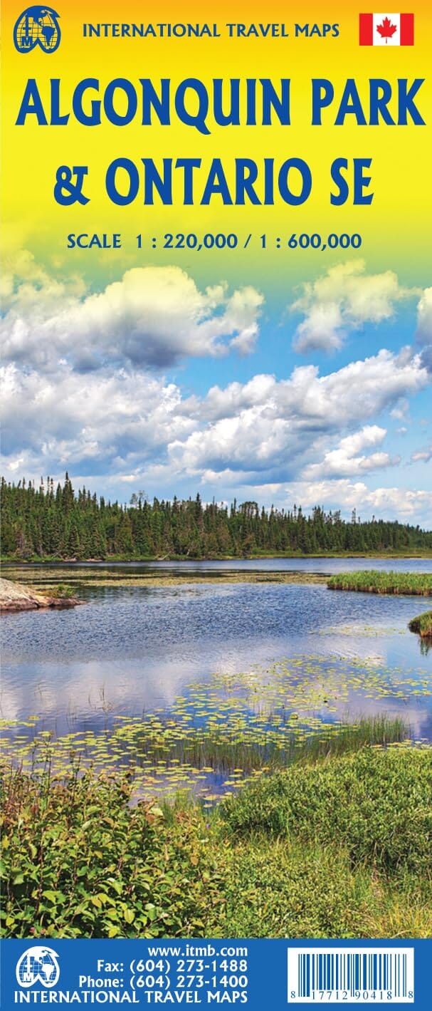Carte de voyage - Parc Algonquin & Ontario Sud-est | ITM carte routière ITM 