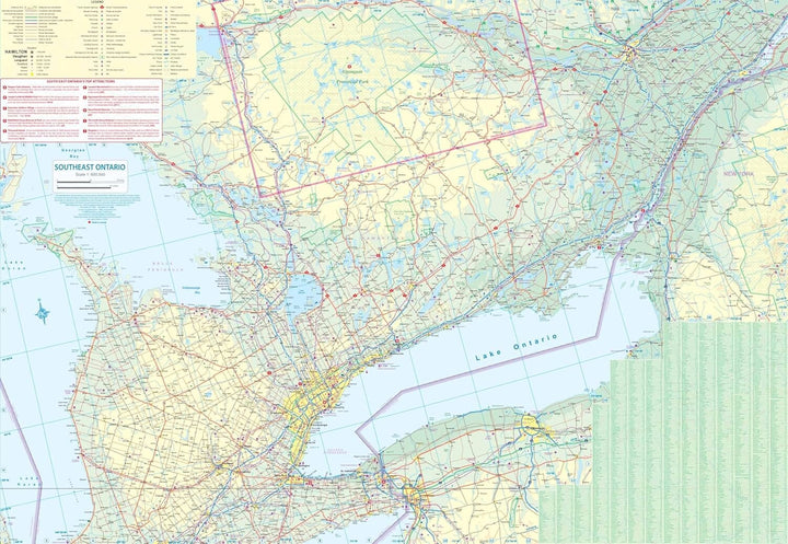 Carte de voyage - Parc Algonquin & Ontario Sud-est | ITM carte routière ITM 