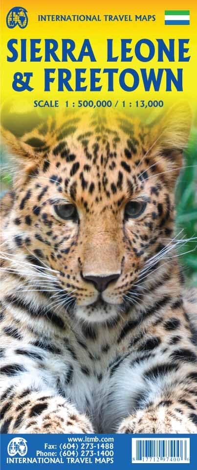 Carte de voyage - Sierra Leone & Freetown | ITM carte routière ITM