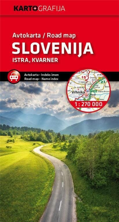 Carte de voyage - Slovénie, Istrie | Kartografija carte routière Kartografija 