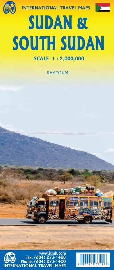 Carte de voyage - Soudan & Sud Soudan | ITM carte routière ITM