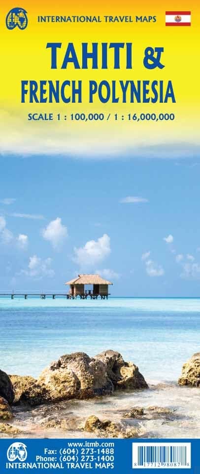 Carte de voyage - Tahiti & Polynésie Française | ITM carte routière ITM