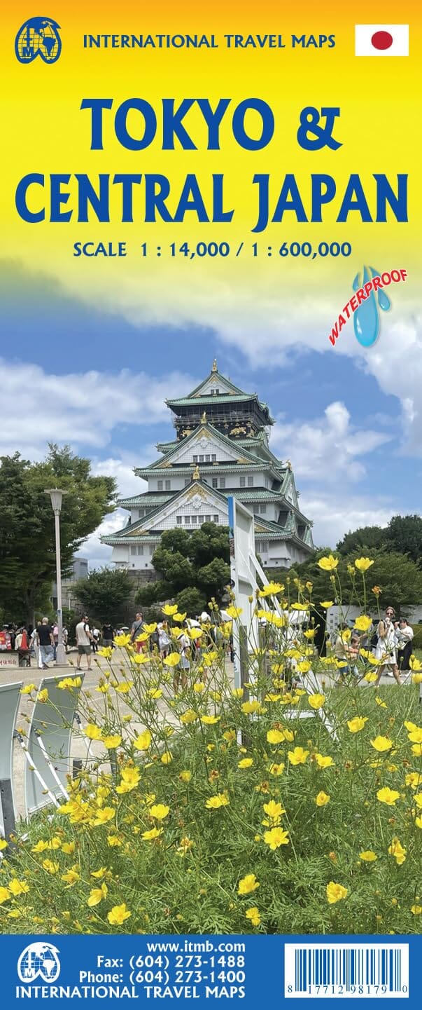 Carte de voyage - Tokyo & Japon central | ITM carte routière ITM 