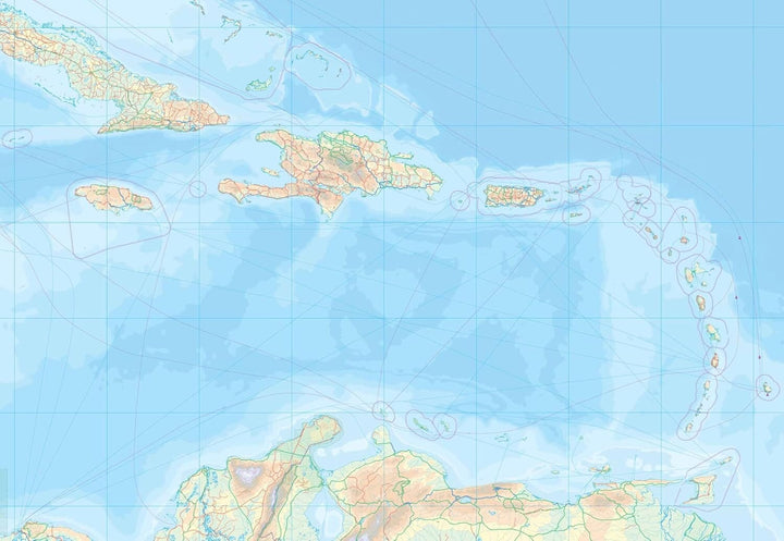 Carte de voyage - Trinidad & Tobago | ITM carte routière ITM 