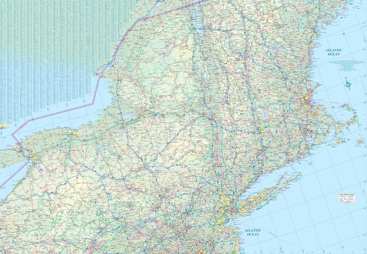 Carte de voyage - USA Nord-est | ITM carte pliée ITM 