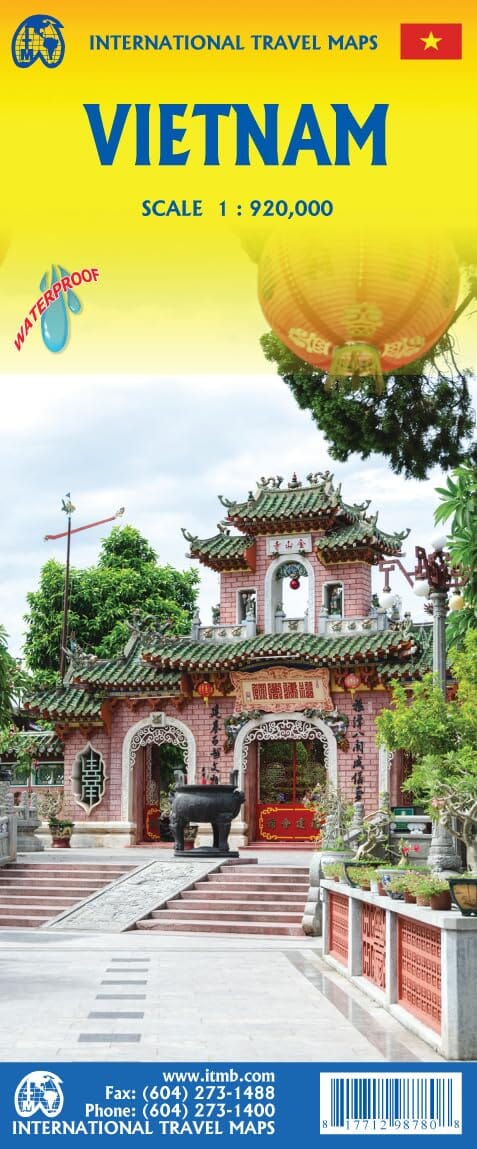 Carte de voyage - Vietnam | ITM carte routière ITM 