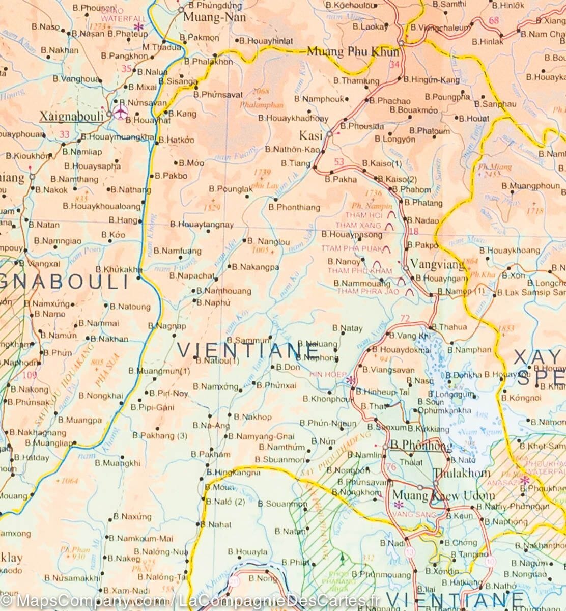 Carte de voyage - Vietnam, Laos & Cambodge | ITM carte routière ITM