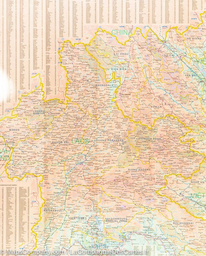 Carte de voyage - Vietnam, Laos & Cambodge | ITM carte pliée ITM 