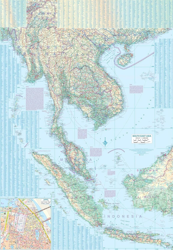 Carte de voyage waterproof - Asie du Sud-Est | ITM carte routière ITM 