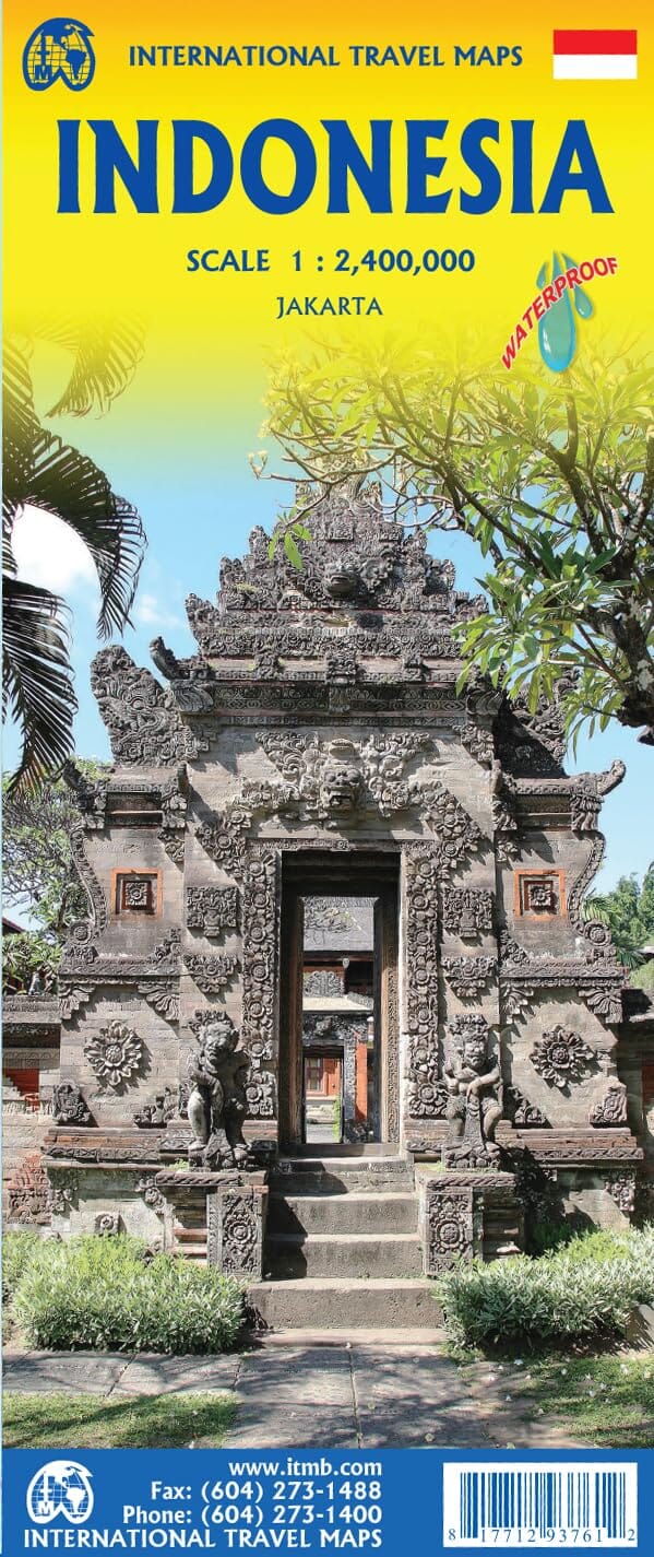 Carte de voyage waterproof - Indonésie | ITM carte routière ITM 
