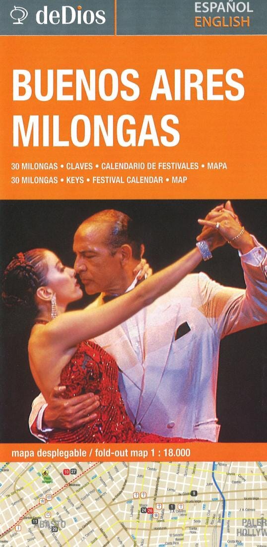 Carte des milongas de Buenos Aires | deDios Editores plan de ville DeDios Default Title