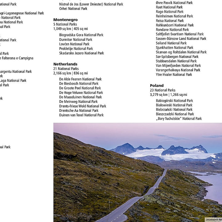 Carte des parcs nationaux d’Europe | National Geographic carte routière National Geographic 
